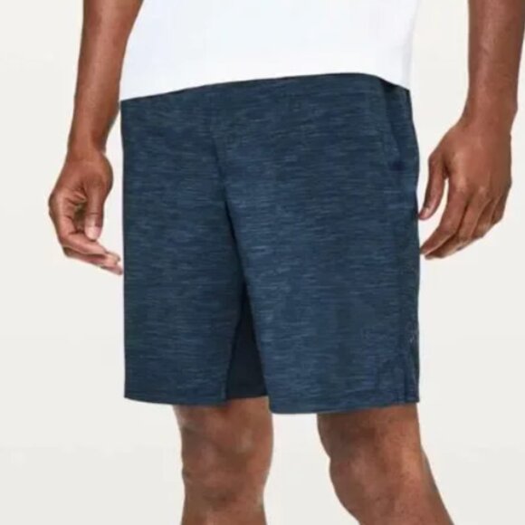 lululemon athletica Other - Men Lululemon T.H.E. Short *9" Updated Heather Allover Iron Blue True Navy Large